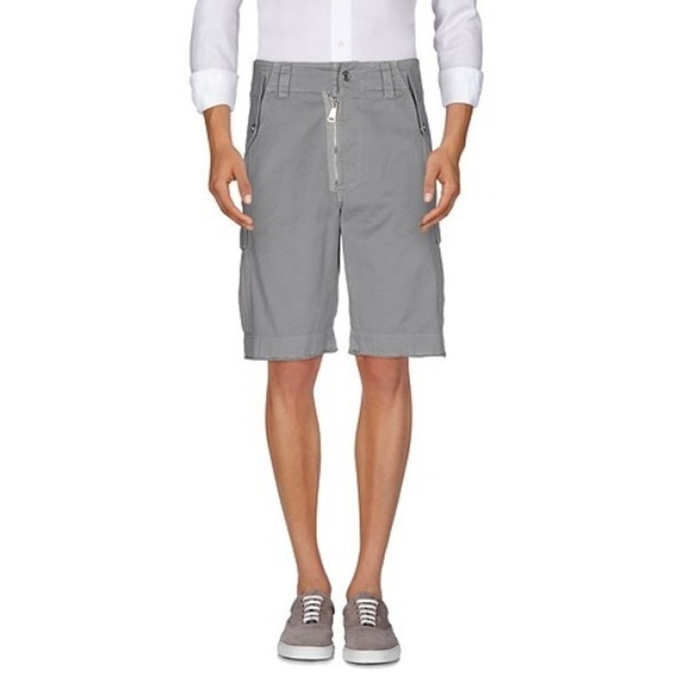 Men's Dolce & Gabbana Italian Cotton Cargo Shorts w/ Metal Logo Plate IT46/W32